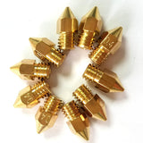 Baseline Solving 3D Printer Nozzle and Cleaning Tool Kit - 15 Pcs 0.4mm MK8 Extruder Nozzle Print Head, 10 Pcs 0.4mm Stainless Steel Needles with Container with Anti-Static Tweezers