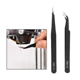 Baseline Solving 3D Printer Nozzle and Cleaning Tool Kit - 15 Pcs 0.4mm MK8 Extruder Nozzle Print Head, 10 Pcs 0.4mm Stainless Steel Needles with Container with Anti-Static Tweezers