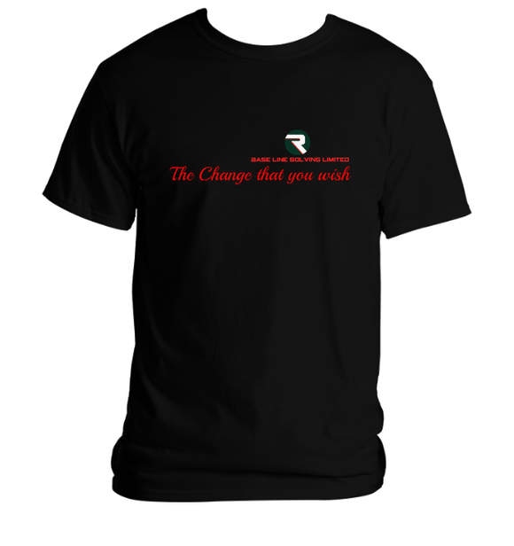 The change that you wish t-shirt with best quality finish with company logo