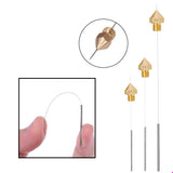 Baseline Solving 3D Printer Nozzle and Cleaning Tool Kit - 15 Pcs 0.4mm MK8 Extruder Nozzle Print Head, 10 Pcs 0.4mm Stainless Steel Needles with Container with Anti-Static Tweezers