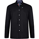 Baseline Solving Mens Long Sleeve Oxford Shirt Button Down Cotton Poplin Casual Summer Top