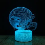 Baseline Solving  3D Illusion LED Night Light Table Desk Lamp 7 Colors Gradual Changing Touch with USB Cable Decoration lamp