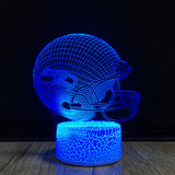 Baseline Solving  3D Illusion LED Night Light Table Desk Lamp 7 Colors Gradual Changing Touch with USB Cable Decoration lamp