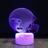 Baseline Solving  3D Illusion LED Night Light Table Desk Lamp 7 Colors Gradual Changing Touch with USB Cable Decoration lamp