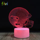 Baseline Solving  3D Illusion LED Night Light Table Desk Lamp 7 Colors Gradual Changing Touch with USB Cable Decoration lamp