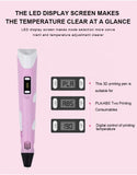 3d pen 2 nd generation led screen intelligent diy adults starter portable 3d drawing printer toys pens 3d magic pen set