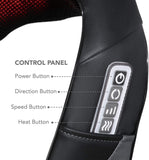 Heat Deep Kneading Tissue Massage for Muscles Pain Relief Relax Shiatsu Neck Shoulder Massager