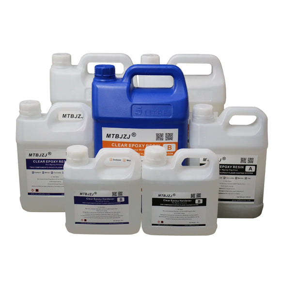 Metallic Floor Coating 21kgs per kit cover 200sq Feet AB Glue 2:1 For Home Commercial area