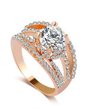 Cubic Zirconia Rings Fashion Wedding Rings Gold And Silver